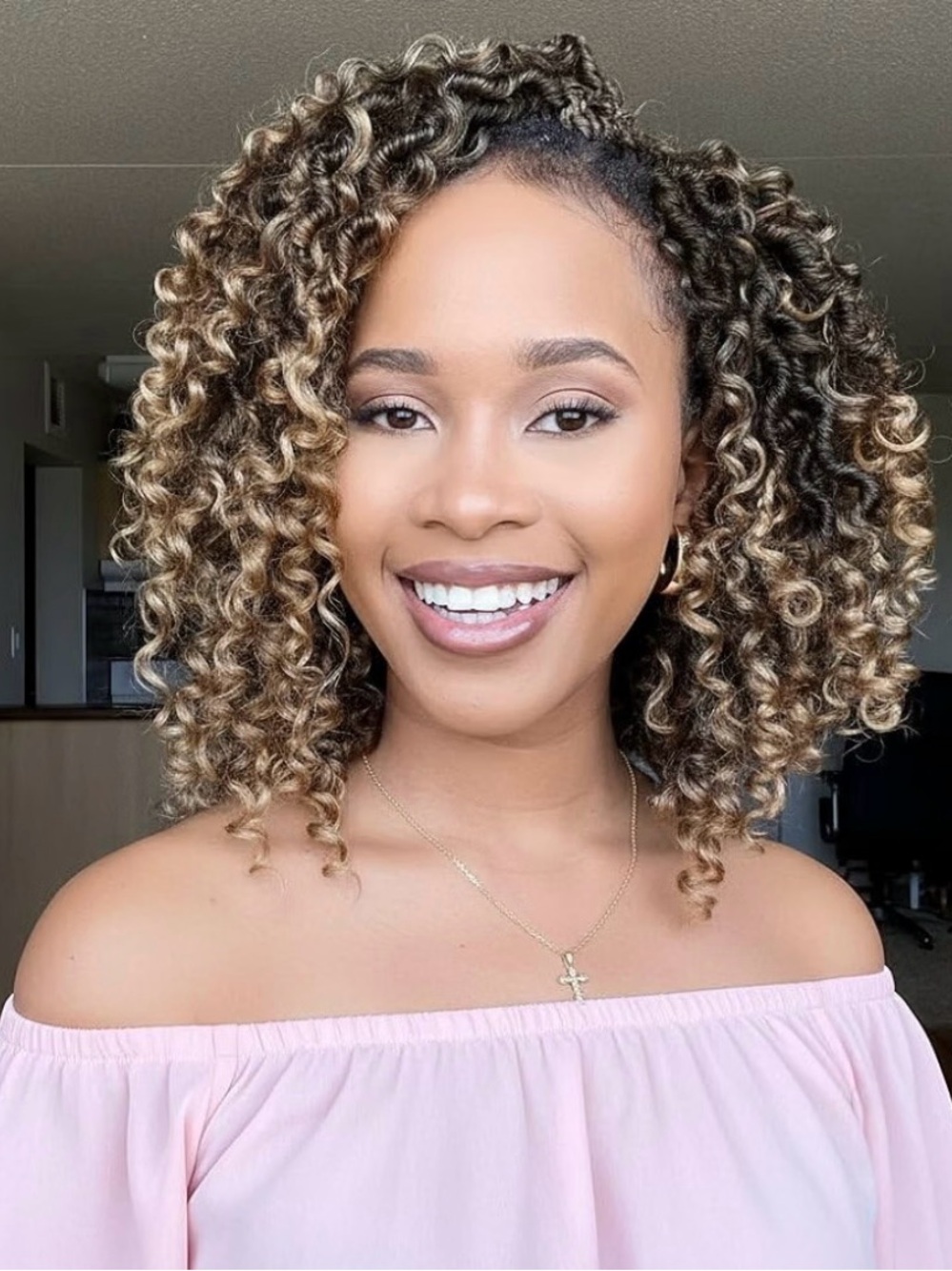 Fulcrum Goddess Locs Crochet Hair With Curly Ends - 10”, 8 Packs T27#